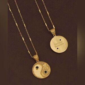 Yin Yang and Black Onyx Necklace